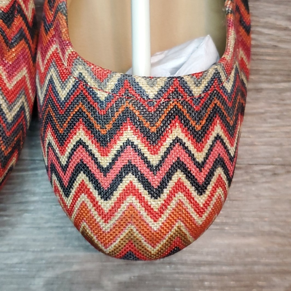 Mossimo Multi-Color Strip Flats - Picture 3 of 10